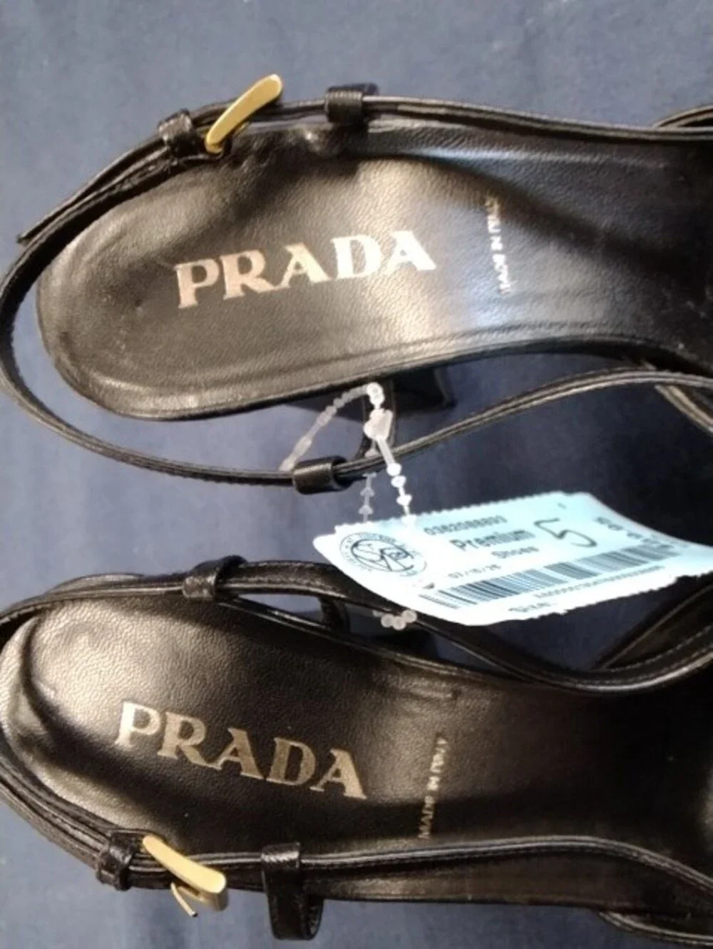 Black Leather Square Toe Slingback Heels